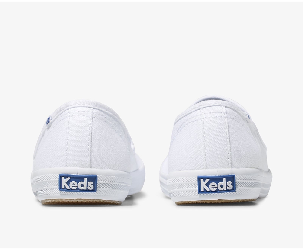 Keds Womens Slip Ons White - Champion Slip On - 064IFLAVU